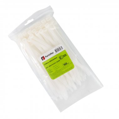 Фотография товара 'Fortisflex Стяжка нейлоновая КСС «MULTILOCK» 8х200 (бел) (100шт), 102311'