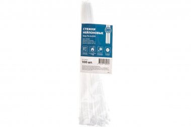 Фотография товара 'Fortisflex 84804 Стяжки нейлоновые НСС "EasyFix" 4*300 (б)'