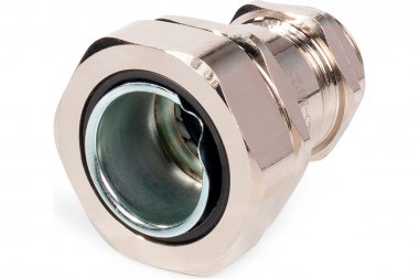 Фотография товара 'Fortisflex 89196 Ввод кабельный для металлорукава латунный ВК-М25(13-18 мм)-МР20'