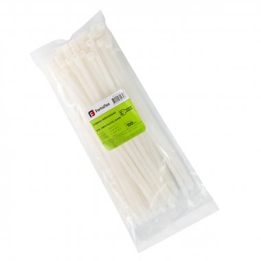 Фотография товара 'Fortisflex Стяжка нейлоновая КСС «MULTILOCK» 8х300 (бел) (100шт), 102312'