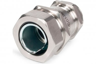 Фотография товара 'Fortisflex 89112 Ввод кабельный для металлорукава из нержавеющей стали ВК-М25(13-18 мм)-МР20 (INOX)'