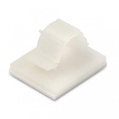 Фотография товара 'Fortisflex Площадки самоклеющиеся с клипсой для круглого кабеля ПМС-К 17*12 64776'