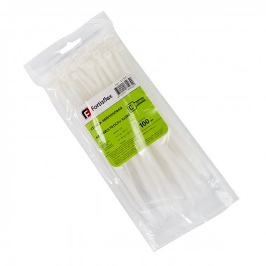 Фотография товара 'Fortisflex Стяжка нейлоновая КСС «MULTILOCK» 5х200 (бел) (100шт) , 102305'