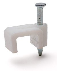 Фотография товара 'Fortisflex Скоба пластиковая с гвоздем плоская СПП 9 49453'