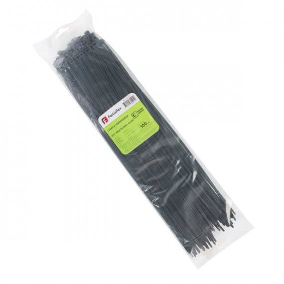 Фотография товара 'Fortisflex Стяжка нейлоновая КСС «MULTILOCK» 5х400 (черн) (100шт) , 102323'
