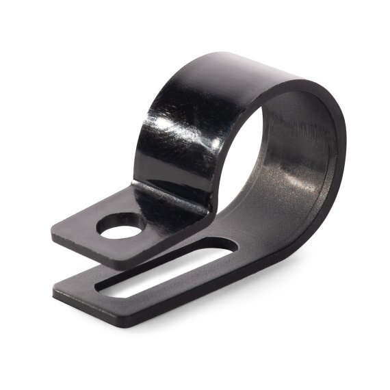 Фотография товара 'Fortisflex Скоба пластиковая СНК 20 (черн) (100шт), 103933'