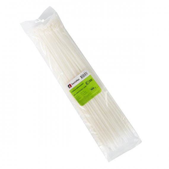 Фотография товара 'Fortisflex Стяжка нейлоновая КСС «MULTILOCK» 5х400 (бел) (100шт), 102309'