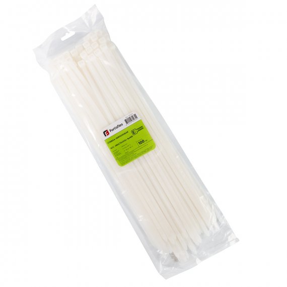 Фотография товара 'Fortisflex Стяжка нейлоновая КСС «MULTILOCK» 8х400 (бел) (100шт), 102313'