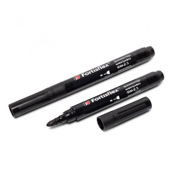 Фотография товара 'Fortisflex Фломастер электрика маркировочный ФМ-2,5 (черн.) 83404'