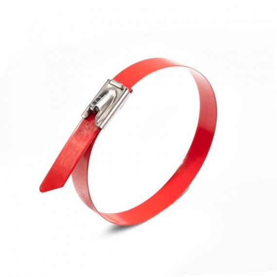 Фотография товара 'Fortisflex Стяжки стал. с покрытием СКС-П (316) 7,9*400 (красн) 83076'